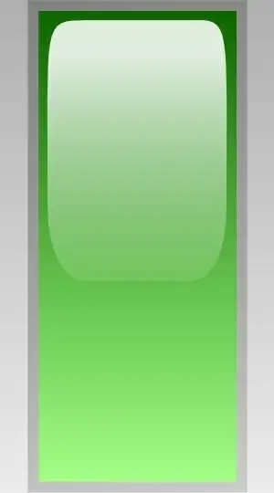 Led Rectangular V (green) clip art