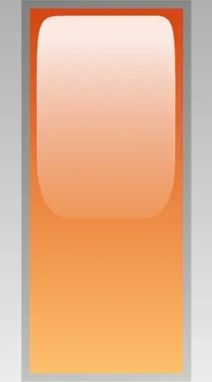 Led Rectangular V (orange) clip art