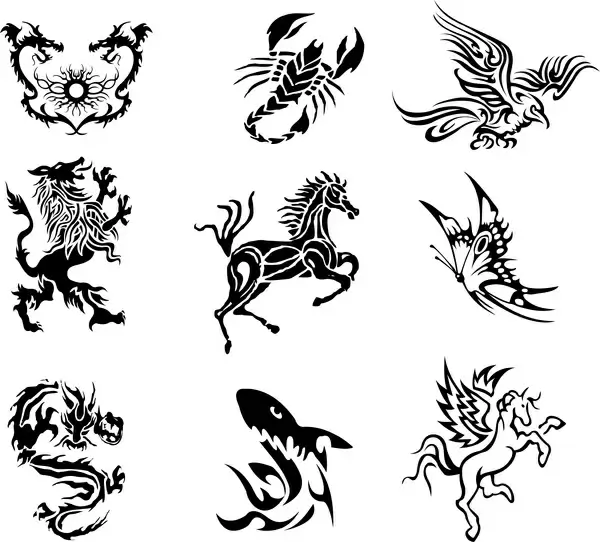 legend fantasy creature for tattoo