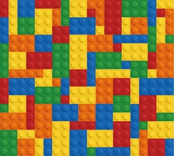 Lego Brick Backgorund Vector Graphic