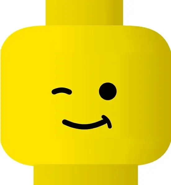 Lego Smile Wink clip art