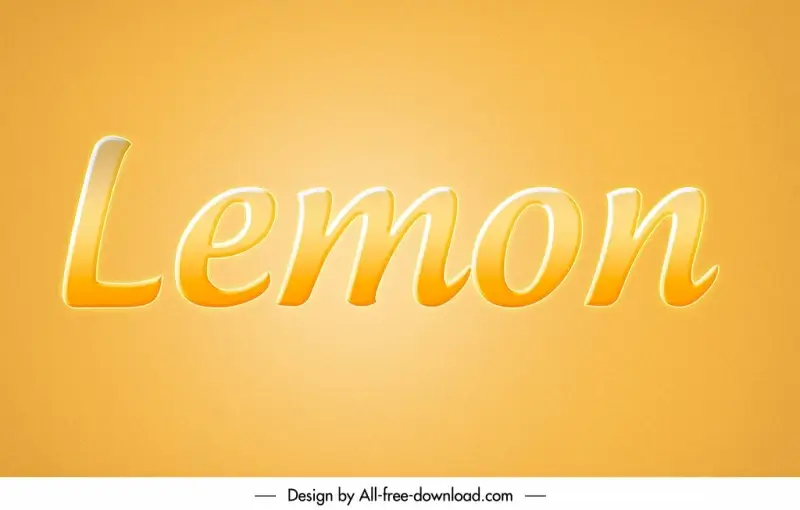 lemon style backdrop template flat shiny elegant texts