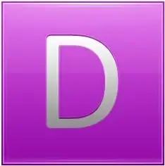 Letter D pink