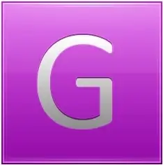 Letter G pink