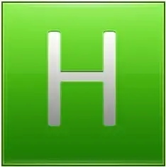 Letter H lg 