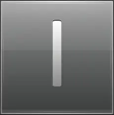 Letter I grey 