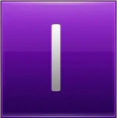 Letter I violet