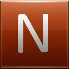 Letter N orange