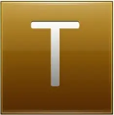 Letter T gold