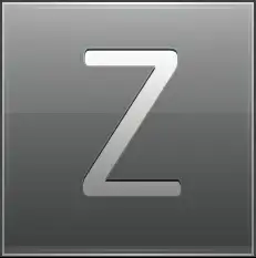Letter Z grey