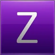 Letter Z violet
