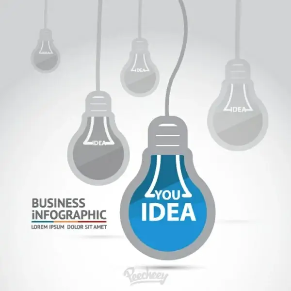 light bulb idea background