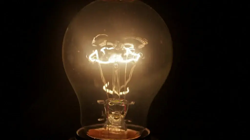 light bulb turn on off in darkness