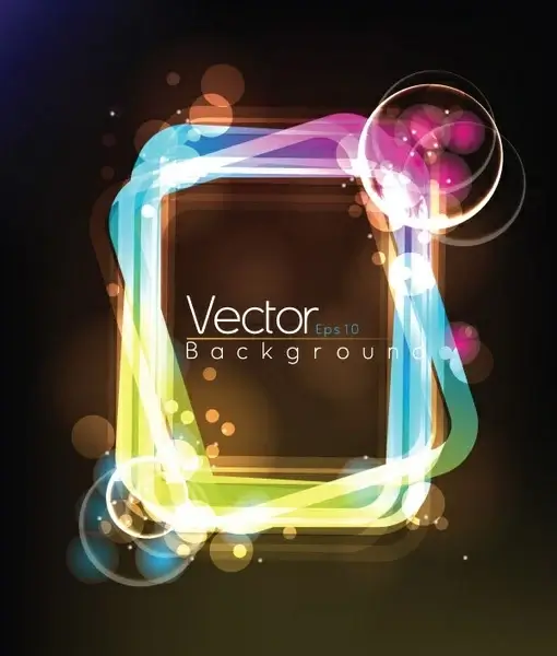 light frame composed of vector 3