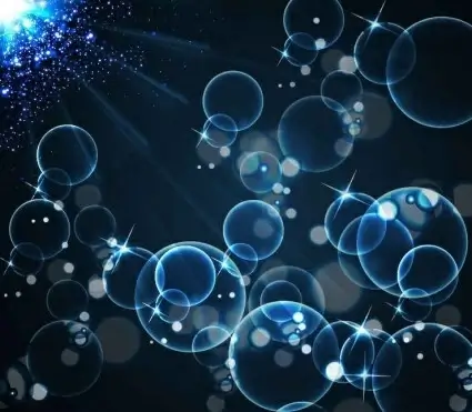 light with bubbles vector background