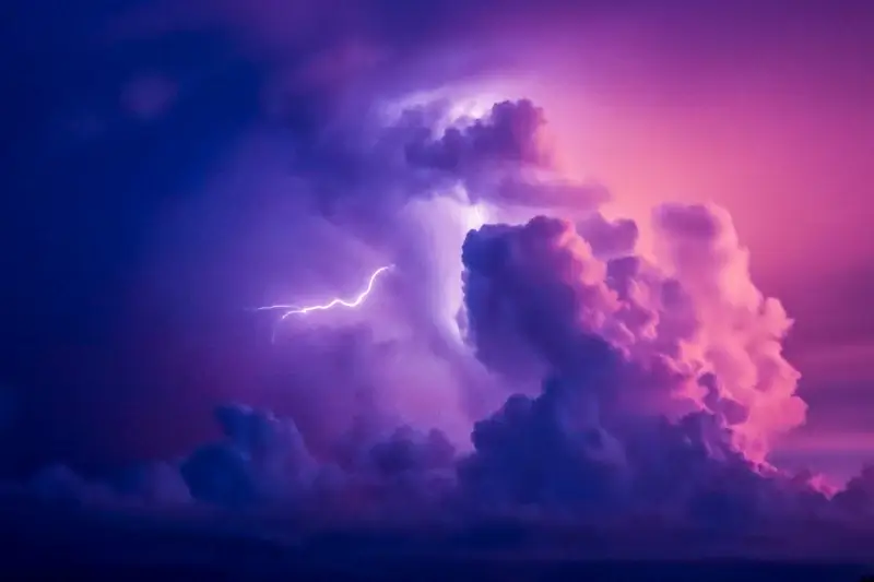 lightning sky picture dark cloudy twilight 