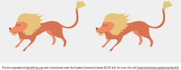 lion vector cartoon