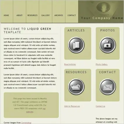 Liquid Green Template 
