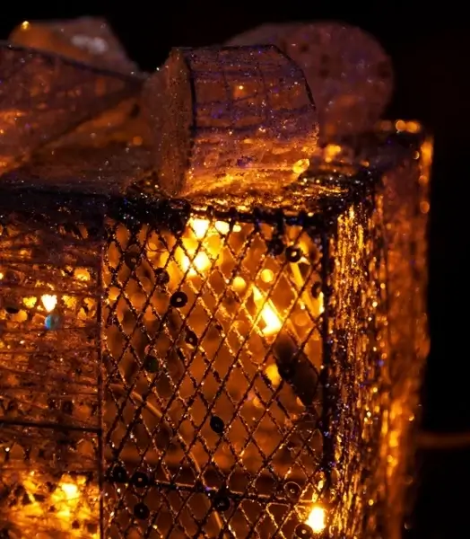 lit christmas present