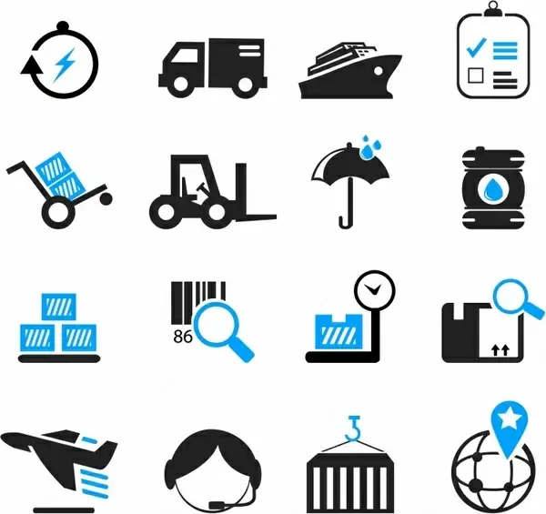 Logistics and Shipping Icons