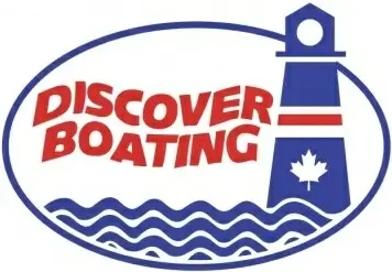 logo discover boating vector