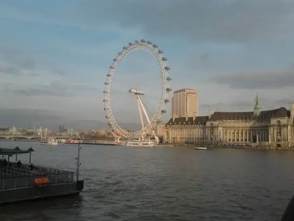 london the river thames giant ferris wheel