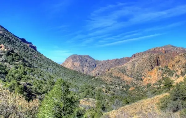 looking at mountains and sky at big bend national park texas