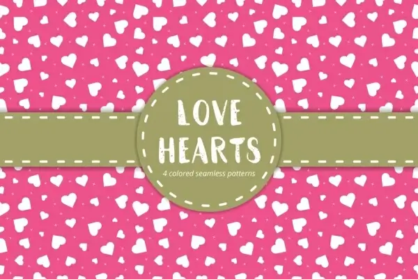love hearts pattern