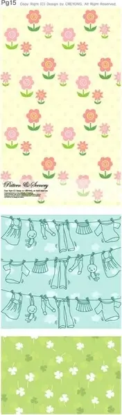 lovely background series vector 2
