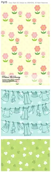 lovely child elements background 2 vector graphic