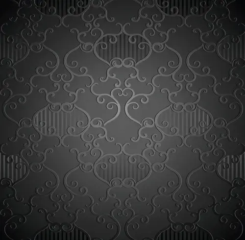 luxurious floral pattern vector set