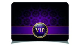 luxurious vip cards vector