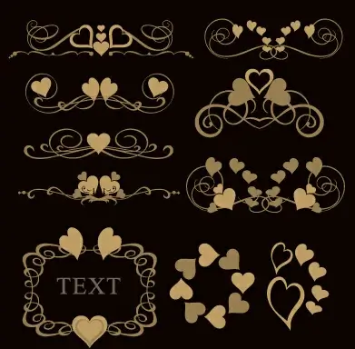 luxury ornaments borders with frame vector