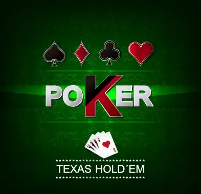 luxury poker poster cover vector
