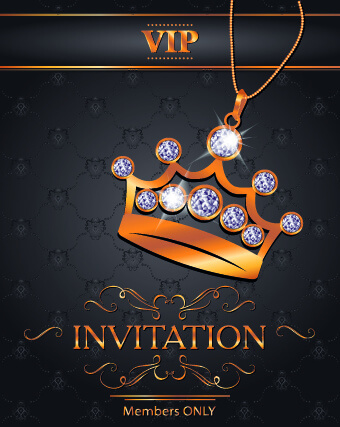 luxury vip invitation cards