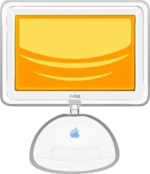 Macintosh Flat Panel clip art