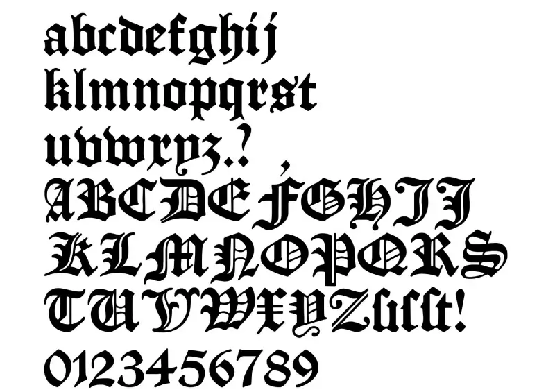 Manuskript Gotisch Font in truetype .ttf opentype .otf format free and ...