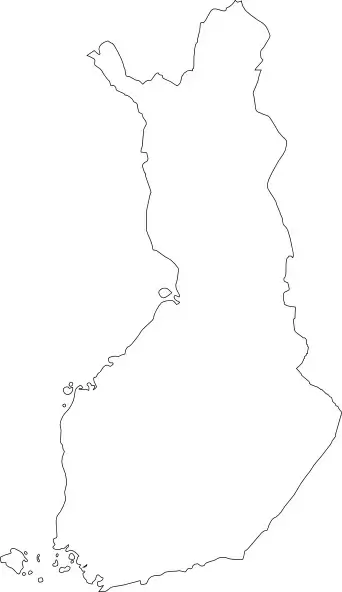 Map Of Finland clip art