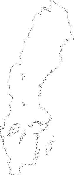 Map Of Sweden clip art