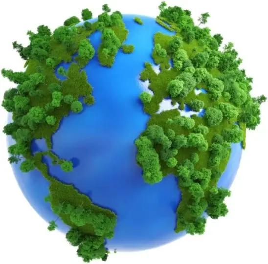 marine and forest and polar coordinates hd picture