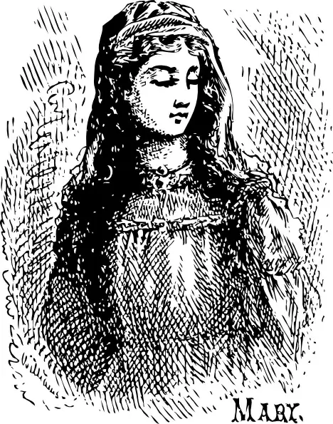 Mary clip art 