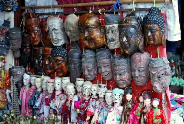 masks and dolls