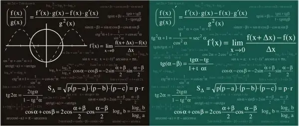 mathematical amp physical formulas vector