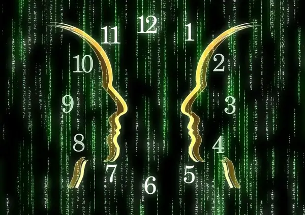 matrix face silhouette
