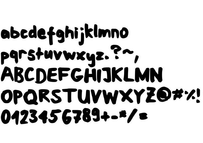 Mat's Fat Handwriting Font in truetype .ttf opentype .otf format free