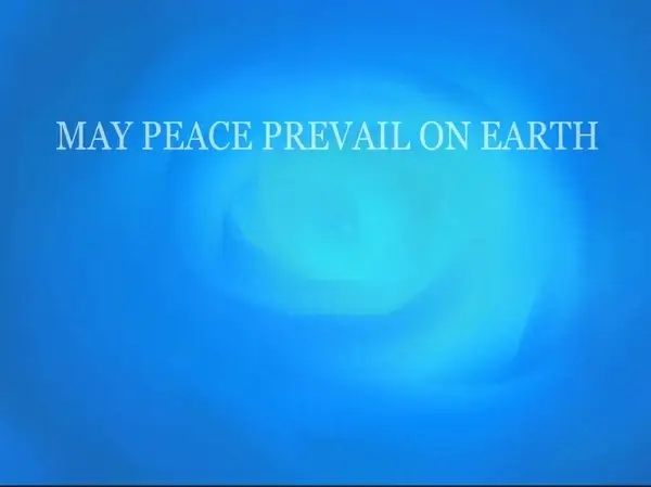 may peace prevail on earth