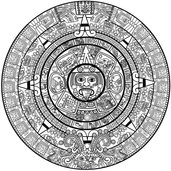mayan patterns 03 vector