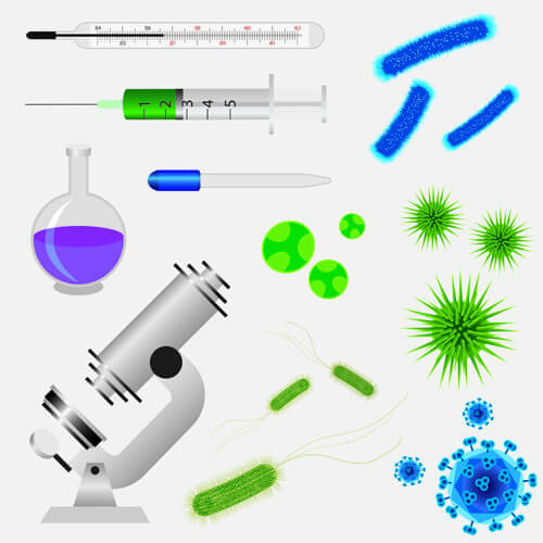 medical elements vector collection