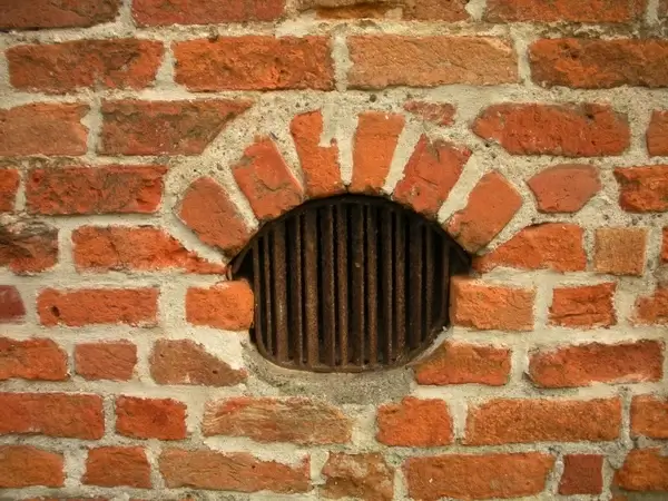 medieval castle detail slat window