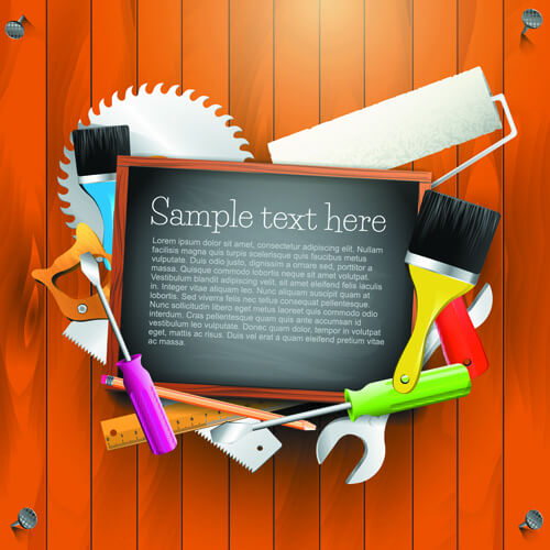 message board and carpentry tools backgrounds